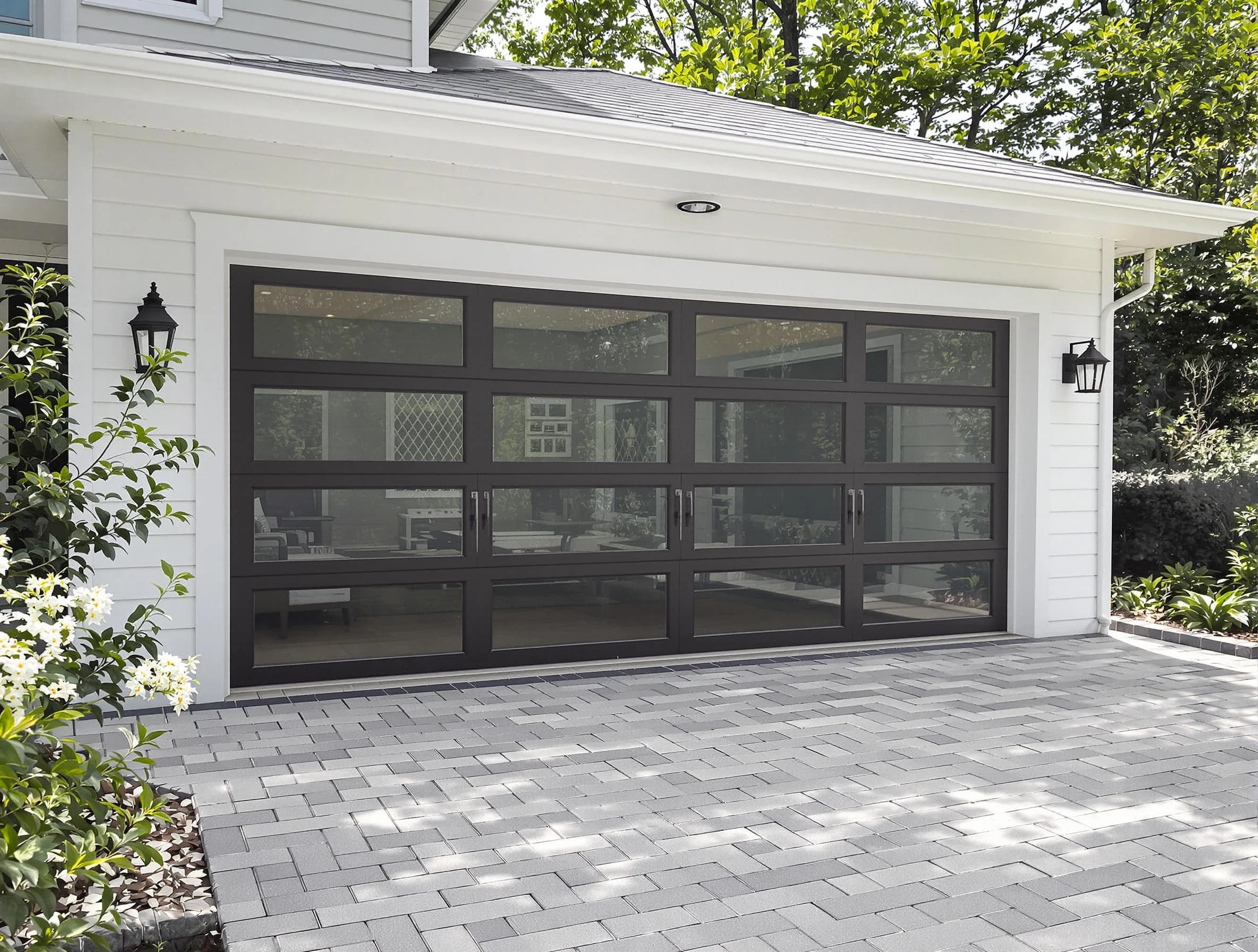 Lyndhurst Garage Door Repair design specialist presenting custom garage door options to Lyndhurst homeowner