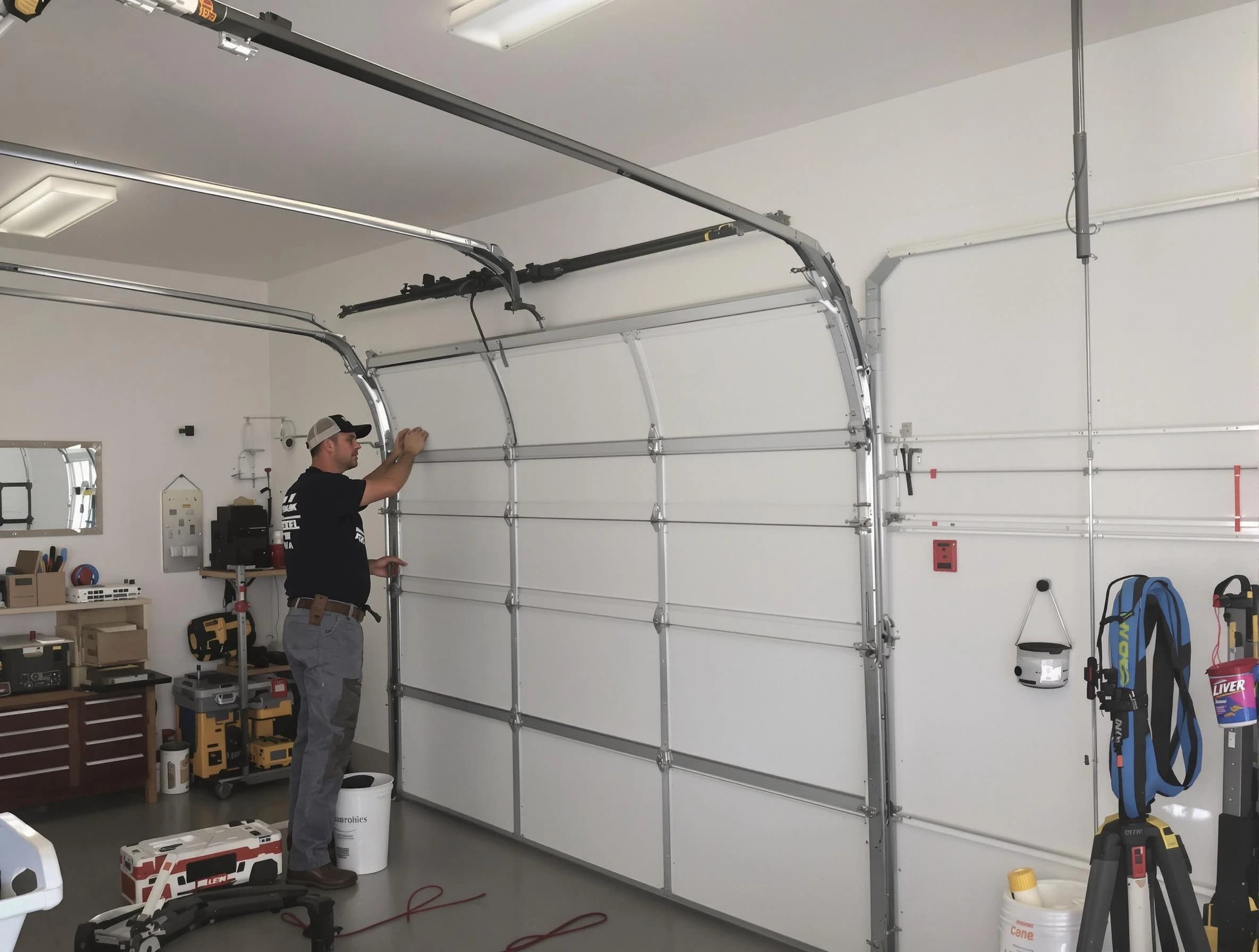 Lyndhurst Garage Door Repair team installing new garage door in Lyndhurst
