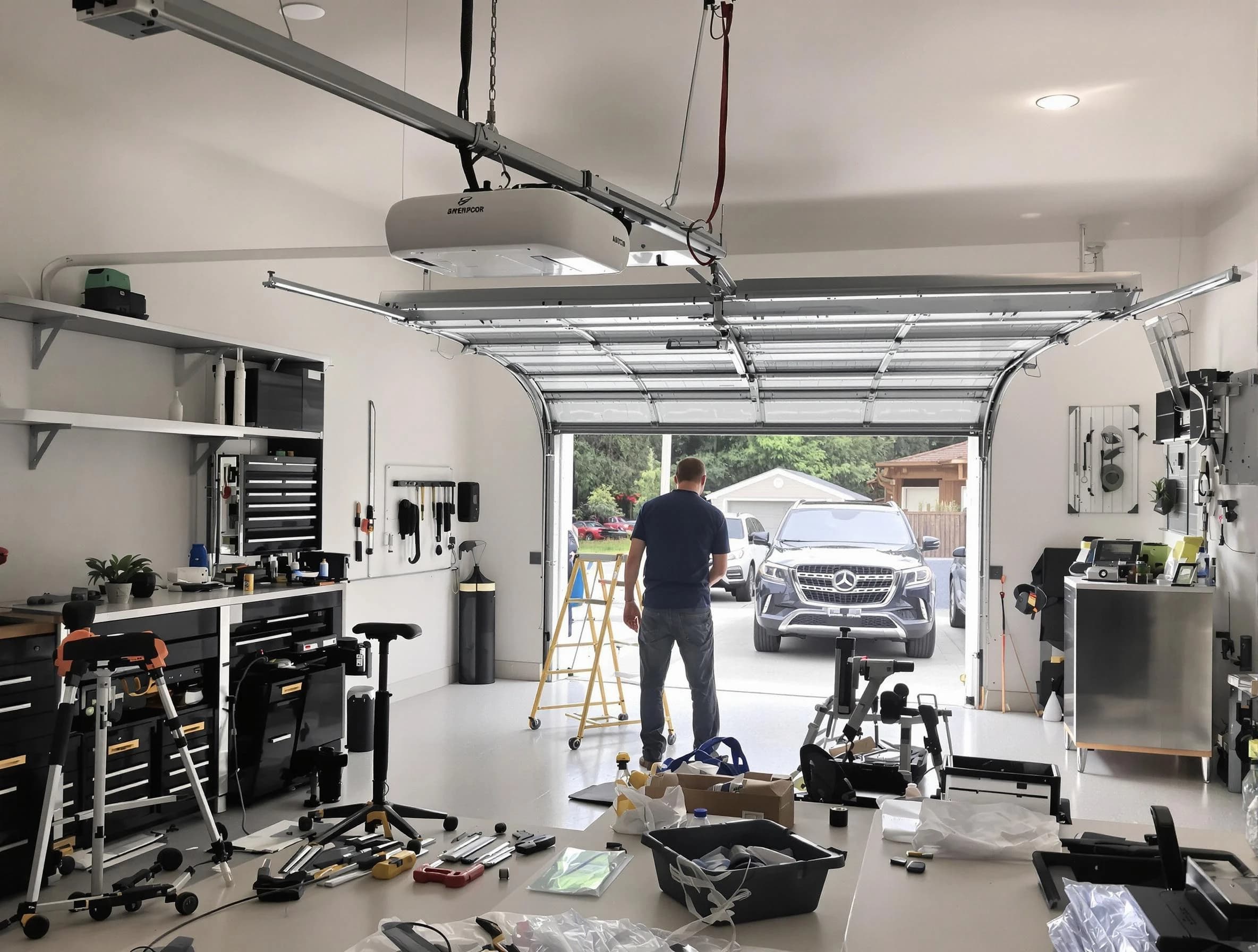 Garage door opener installation by Lyndhurst Garage Door Repair in Lyndhurst