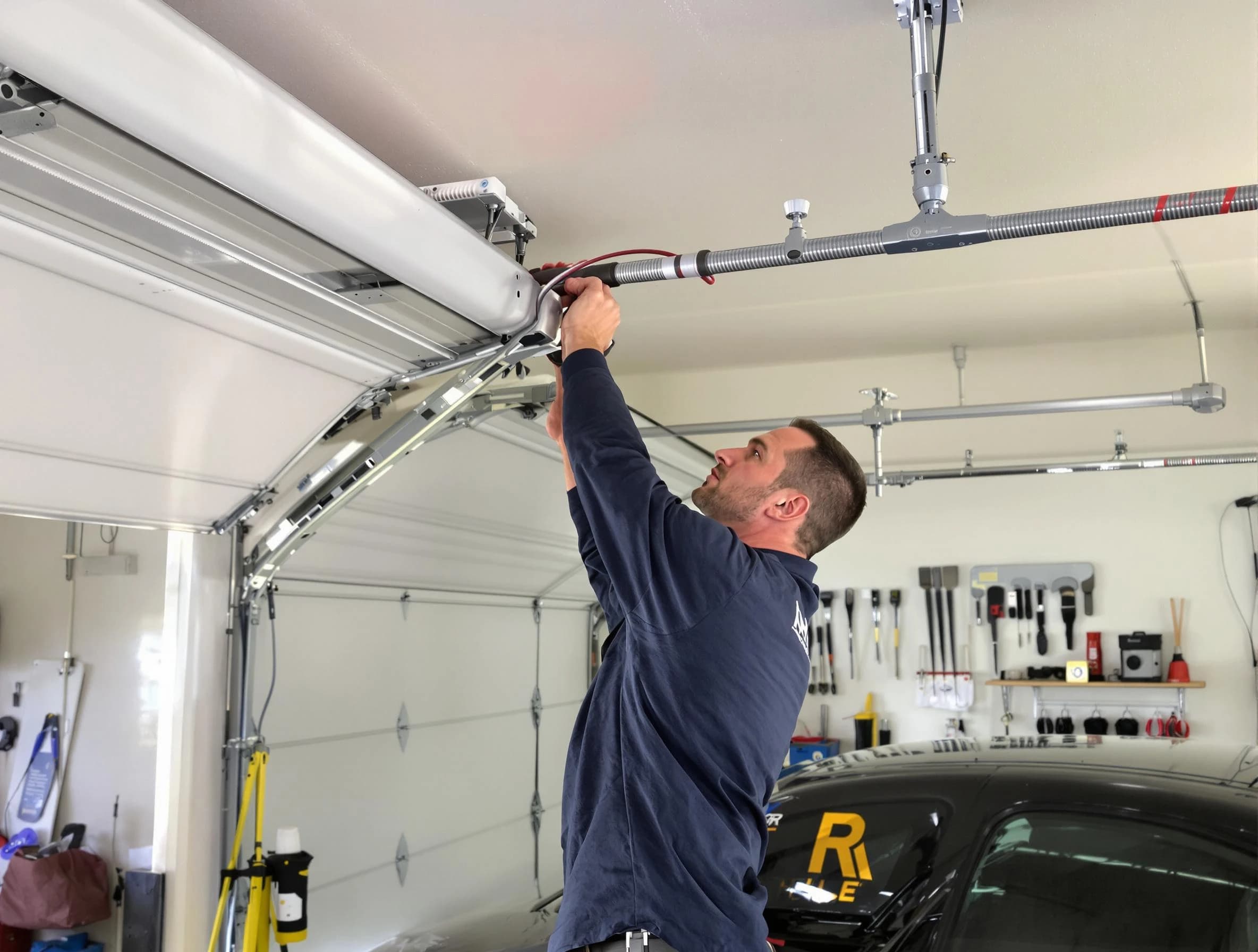 Lyndhurst Garage Door Repair technician performing garage door cable repair in Lyndhurst