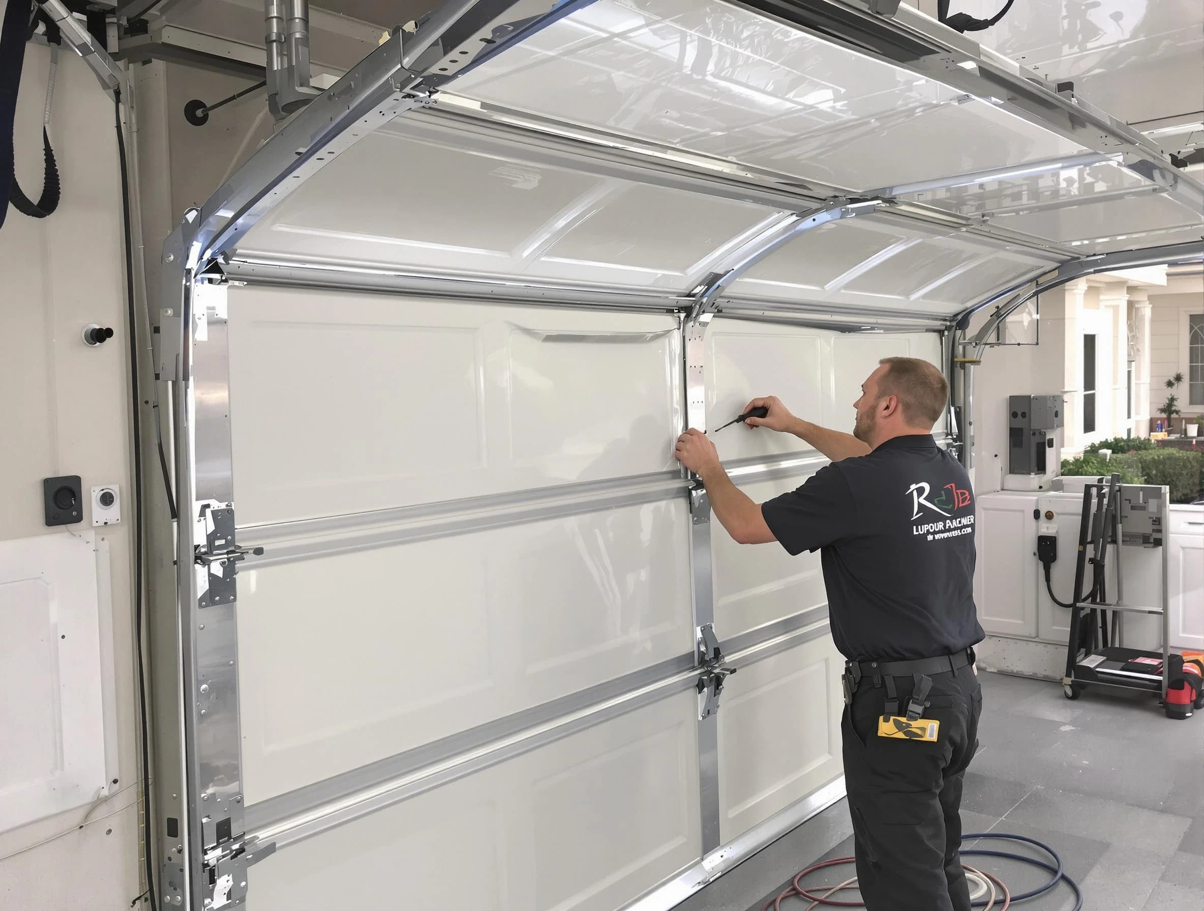 Lyndhurst Garage Door Repair professional performing panel repair in Lyndhurst