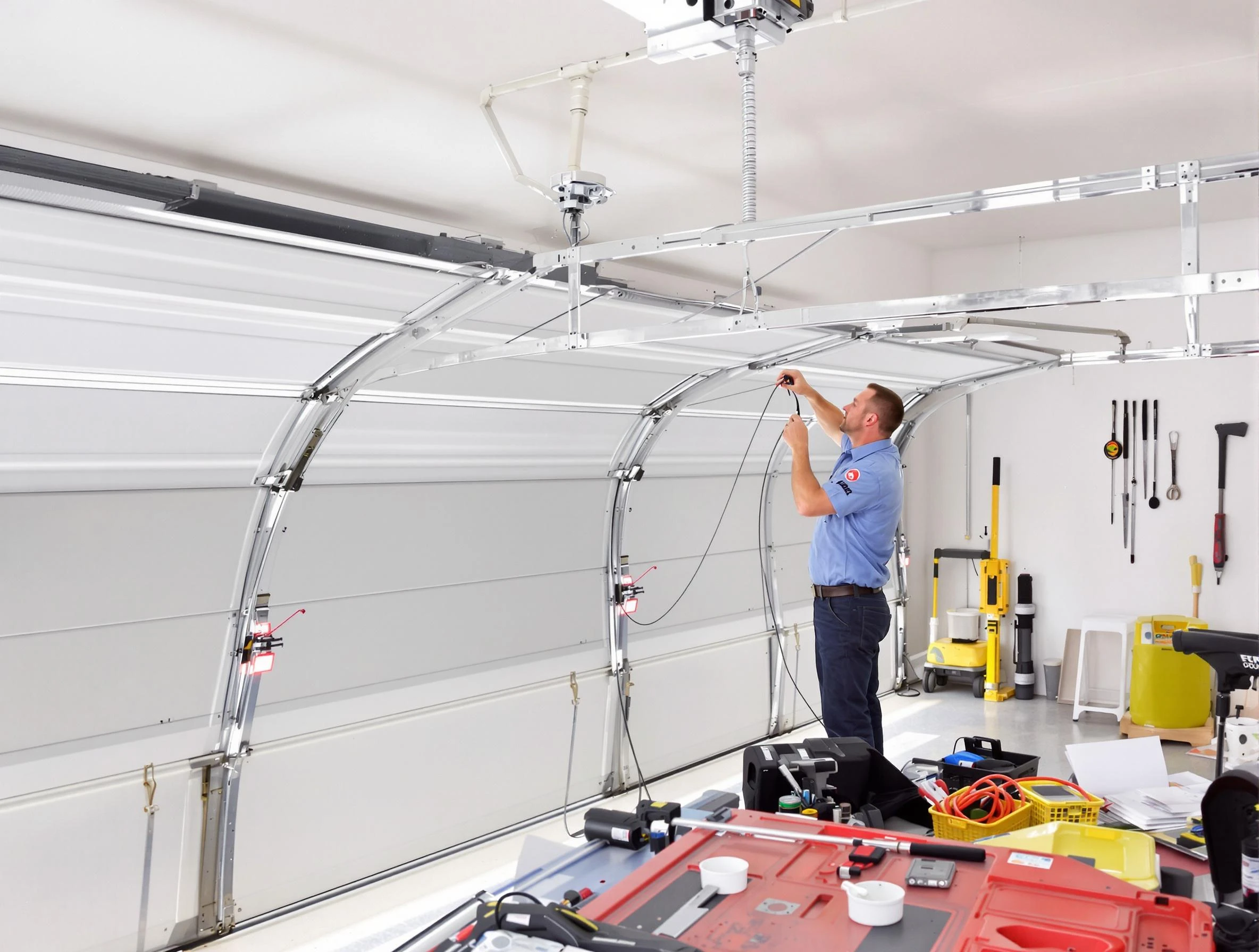 Garage door cable repair service by Lyndhurst Garage Door Repair in Lyndhurst