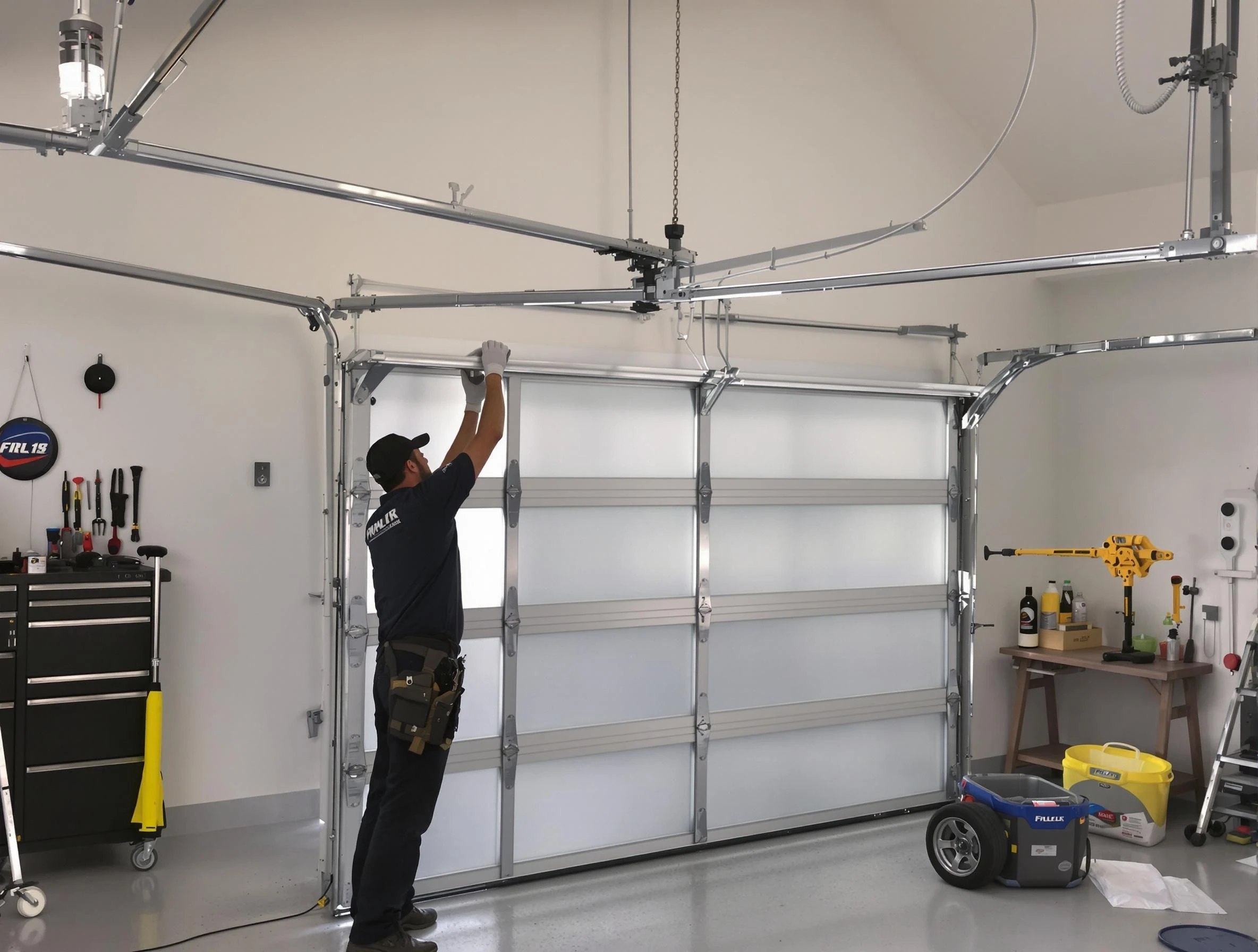 Lyndhurst Garage Door Repair certified team performing precision garage door installation in Lyndhurst
