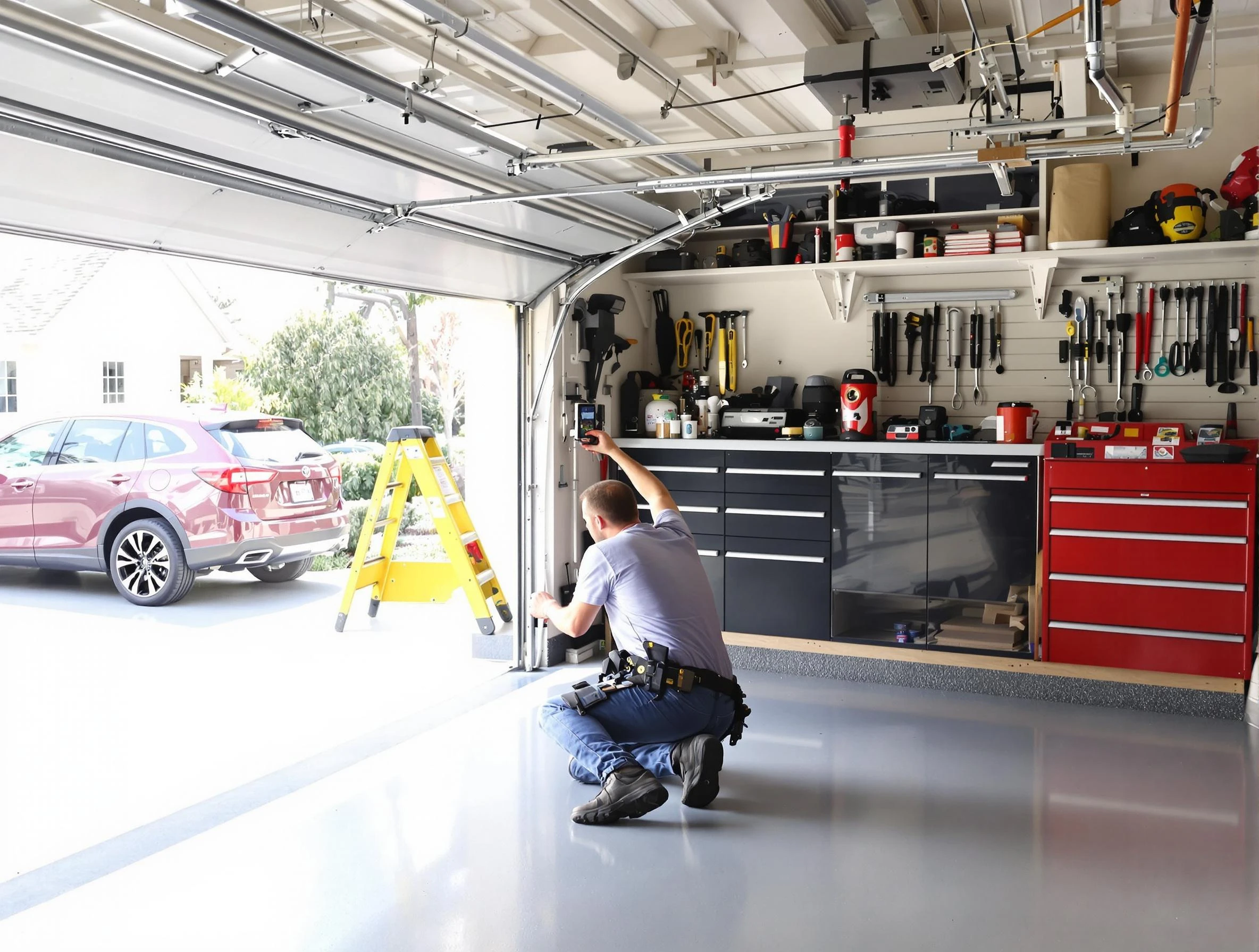 Local garage door repair service by Lyndhurst Garage Door Repair in Lyndhurst