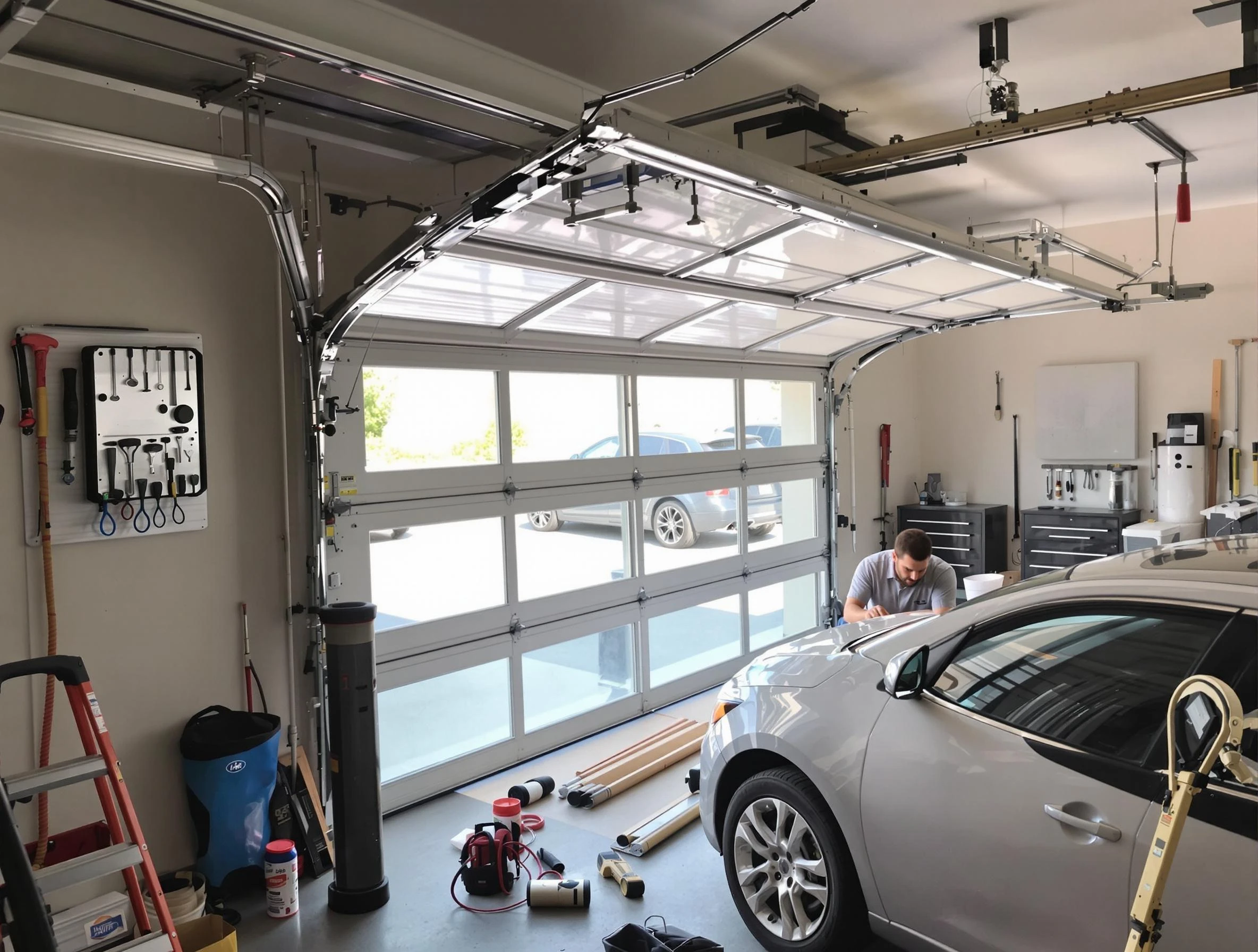 Garage door noise reduction service by Lyndhurst Garage Door Repair in Lyndhurst