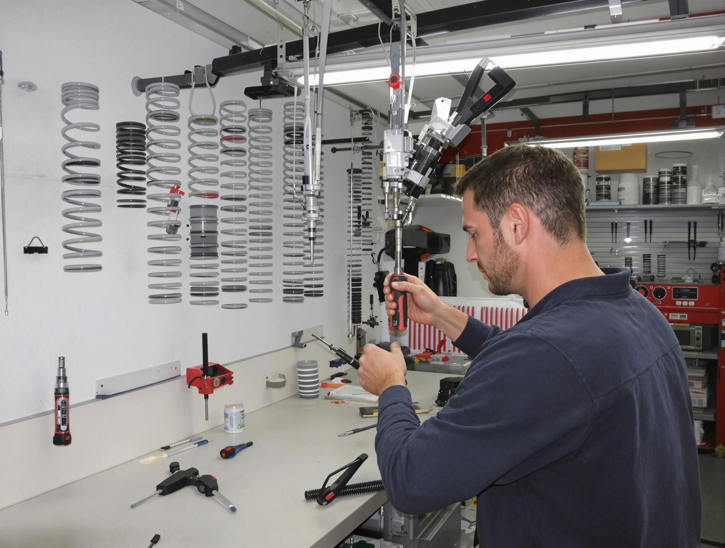 Lyndhurst Garage Door Repair safety certified technician performing precision spring replacement in Lyndhurst